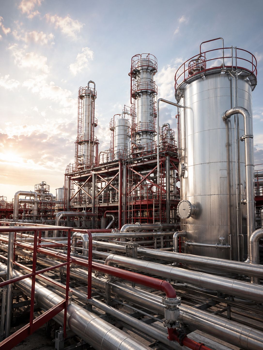 Instalação da indústria química e petroquímica